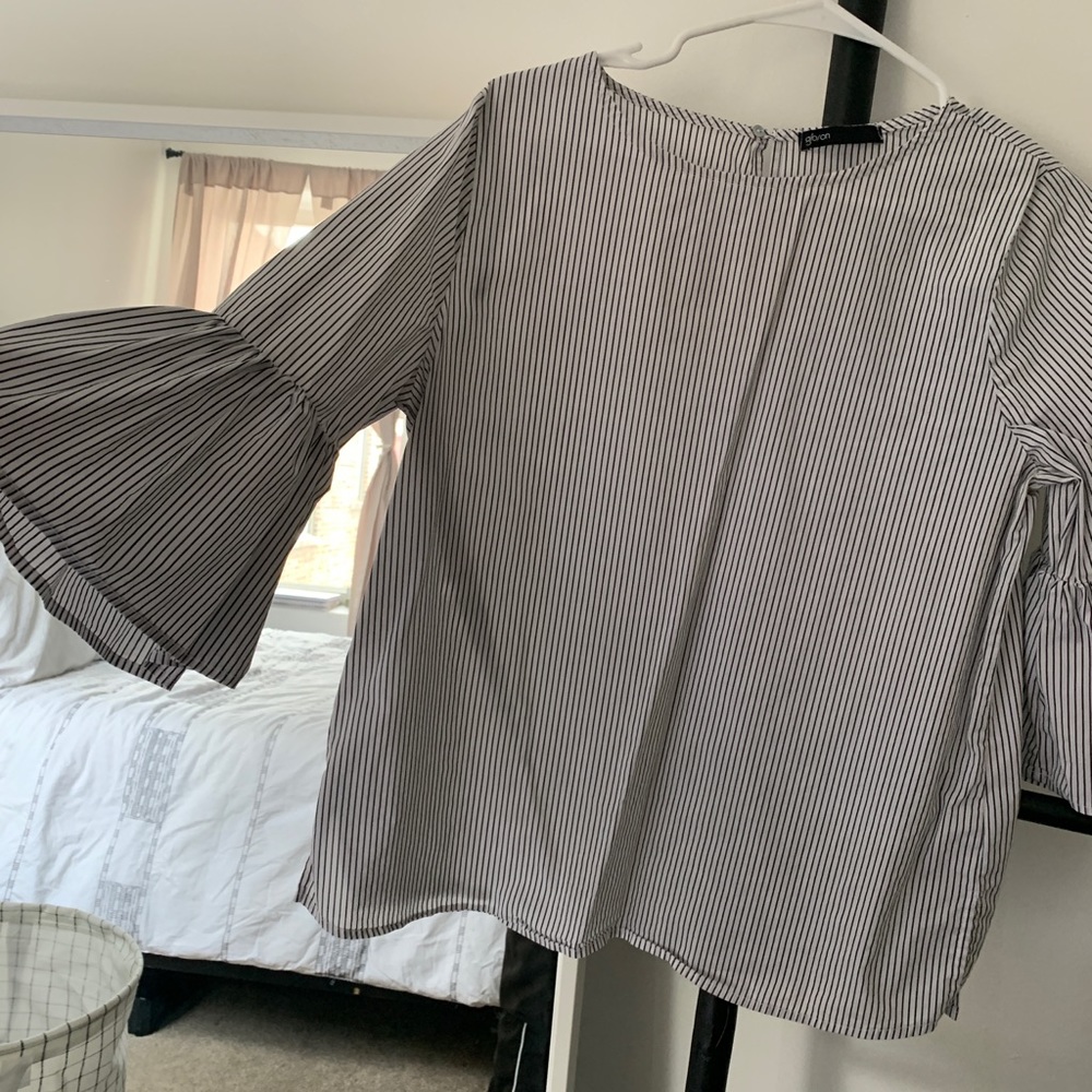 Striped Flowy Blouse